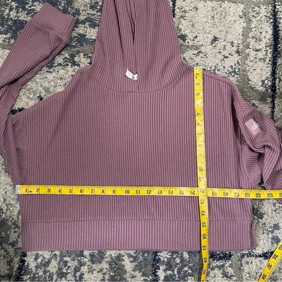 Alo Yoga Muse Hoodie & Pants Set In Burgundy Truffle Size S - Picture 10 of 13